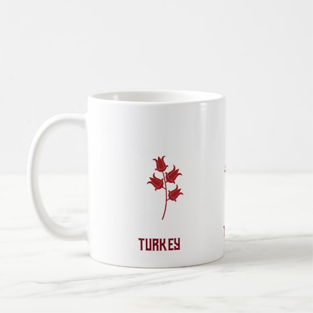 Türkische Tasse mit Tulips (Links)