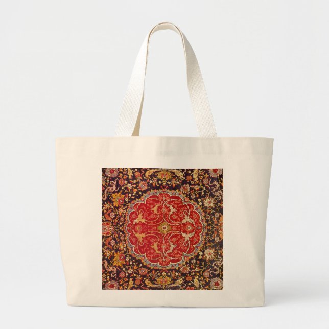 Türkische Teppich-Tasche Jumbo Stoffbeutel (Vorne)