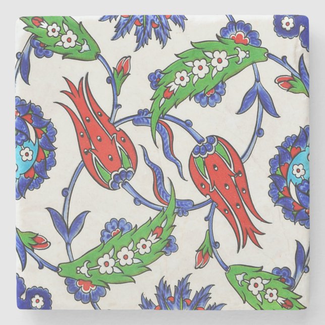 türkische Tulpen SteinUntersetzer (Vorderseite)