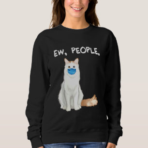 Türkische Van Ew People Cat Wear Gesichtsmaske Sweatshirt