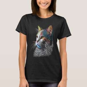 Türkische Van farbenfrohe Grafik Cat Vater Mama Fr T-Shirt
