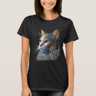Türkische Van farbenfrohe Grafik Cat Vater Mama Fr T-Shirt
