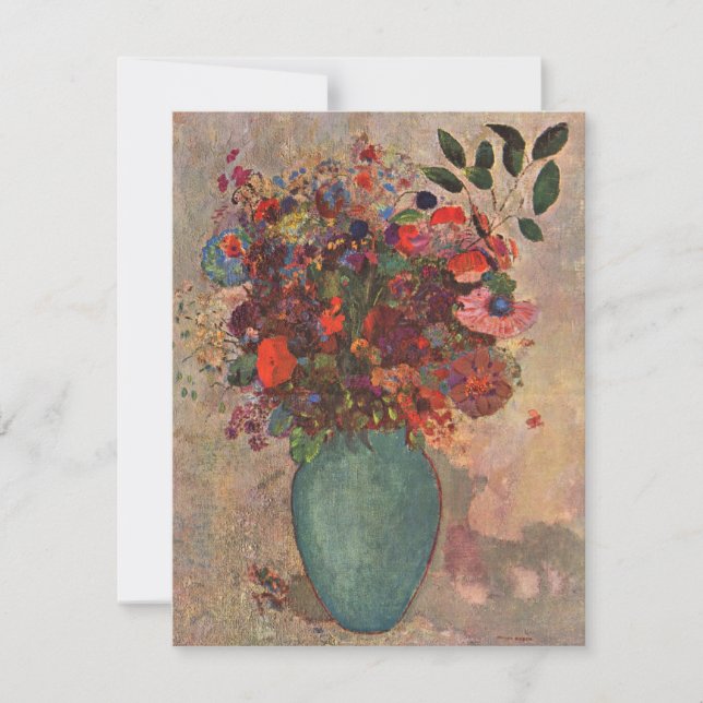 Türkische Vase von Odilon Redon, Vintage Blume Art (Vorderseite)