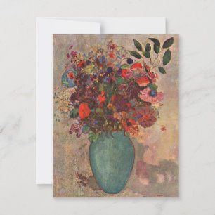 Türkische Vase von Odilon Redon, Vintage Blume Art
