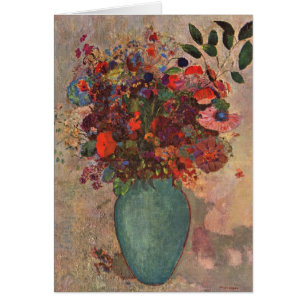 Türkische Vase von Odilon Redon, Vintage Blume Art