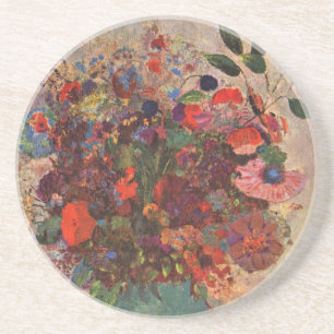 Türkische Vase von Odilon Redon, Vintage Blumen Ku Untersetzer