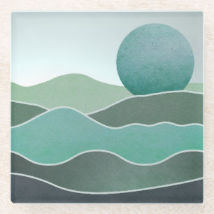 Türkische Weltlandschaft Glasuntersetzer