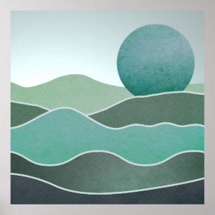 Türkische Weltlandschaft Poster