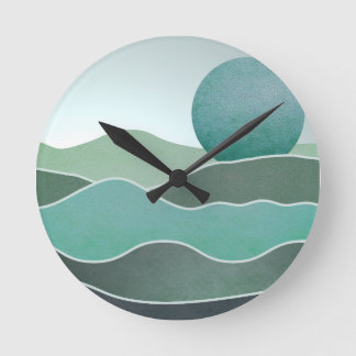 Türkische Weltlandschaft Runde Wanduhr
