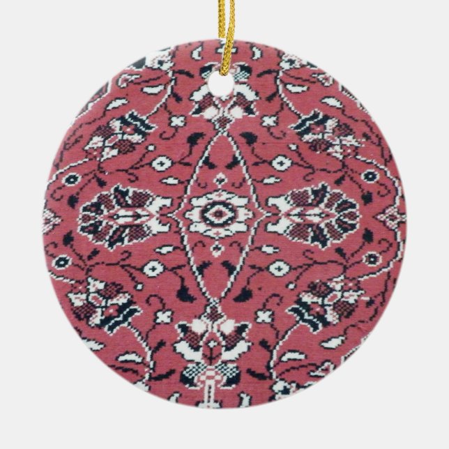 Türkische Wolldecke Keramikornament (Vorne)