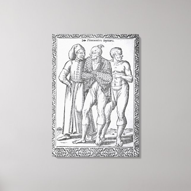 Türkische Wrestler Leinwanddruck (Vorderseite)