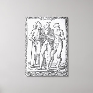 Türkische Wrestler Leinwanddruck