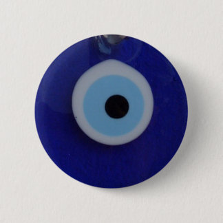 TÜRKISCHER BLAUER GLASBlicks-AMULETT Knopf Button