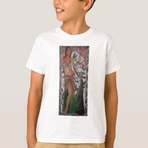 Türkischer Bly Dancer mit traditioneller Art Backg T-Shirt