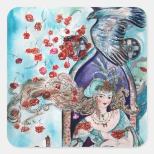 TÜRKISCHER FAIRY-SCHWANZ QUADRATISCHER AUFKLEBER