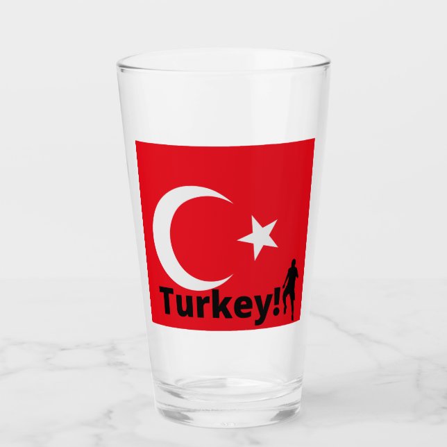 türkischer Fußballspieler Glas (Vorderseite)