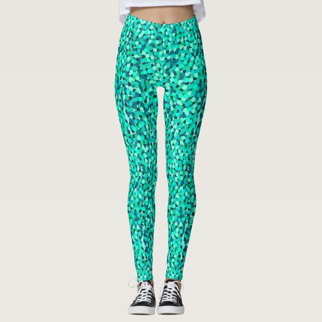 Türkischer Glitzer Leggings (Vorderseite)