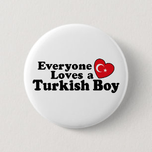 Türkischer Junge Button