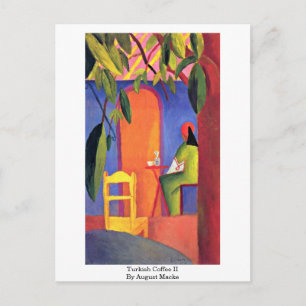Türkischer Kaffee (II) von August Macke Postkarte