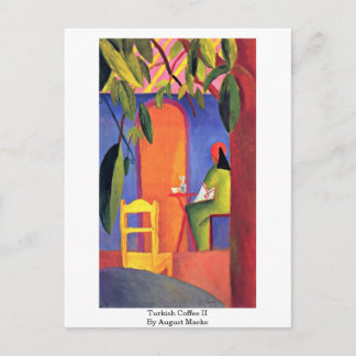 Türkischer Kaffee (II) von August Macke Postkarte