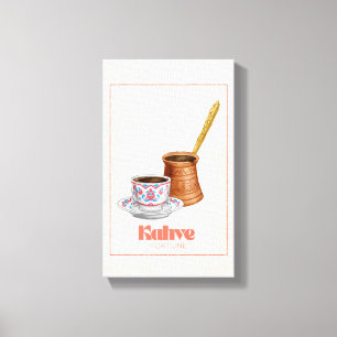 Türkischer Kaffee Wahrsagerei & Erbe Leinwand Kuns