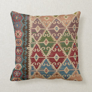 Türkischer Kilim-Teppich Kissen