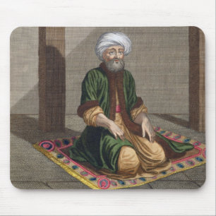Türkischer Mann, betend, 18. Jahrhundert (Stich) Mousepad