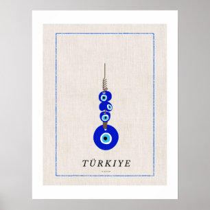Türkischer Nazar Böser Blick Schutz Poster