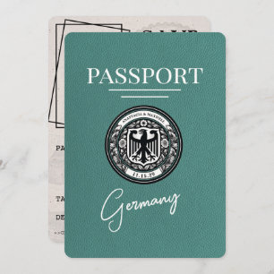 Türkischer Pass für Deutschland Save the Date