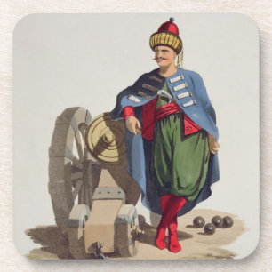 Türkischer Soldat, 'von den Kostümen vom Untersetzer