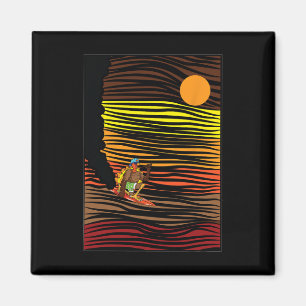 Türkischer Surftag Erntedank Herbst Herbst Magnet