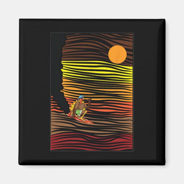 Türkischer Surftag Erntedank Herbst Herbst Magnet (Vorne)