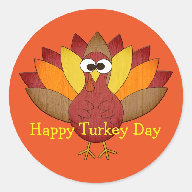 Türkischer Tageskleber Runder Aufkleber (Vorderseite)