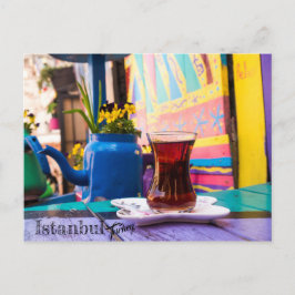 Türkischer Tee in Istanbul, Türkei Postkarte