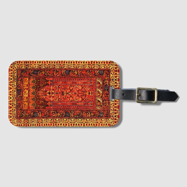 Türkischer Teppich oder Rug "Annie" Gepäckanhänger (Vorderseite (Horizontal))