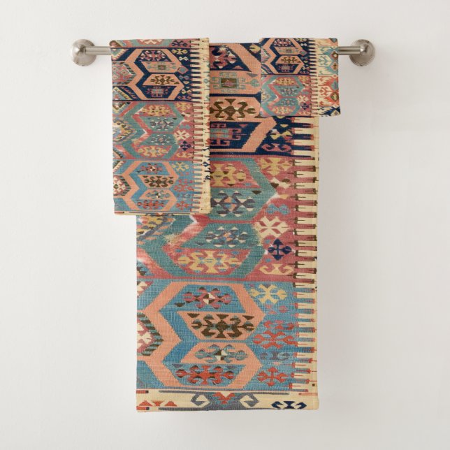 Türkischer Teppich Rug Antique Kilim Badhandtuch Set (Insitu)