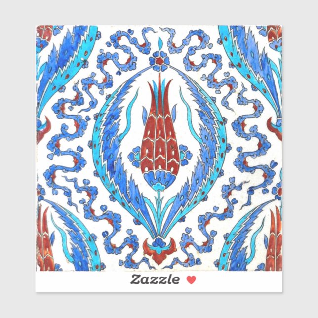 Türkischer Tulpe Aufkleber (Blatt)