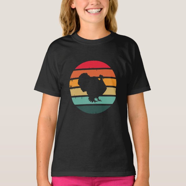 Türkischer Vogel-Erntedank erschüttert Vintager So T-Shirt (Vorderseite)