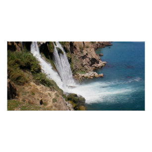 Türkischer Wasserfall Duden (Antalya) Poster