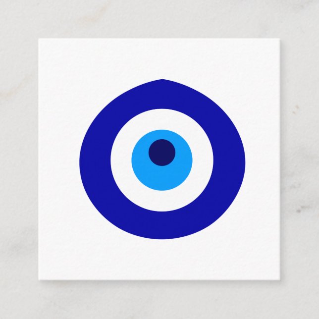 Türkisches Amulett namens Nazar Begleitkarte (Vorderseite)