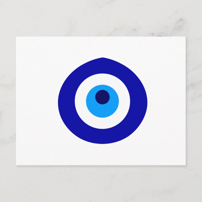 Türkisches Amulett namens Nazar Einladungspostkarte (Vorderseite)