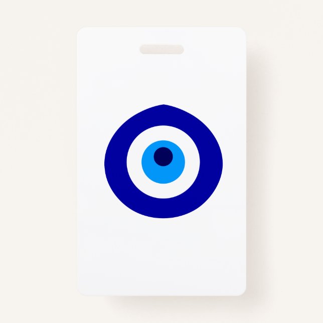 Türkisches Amulett nannte Nazar Ausweis (Vorderseite)