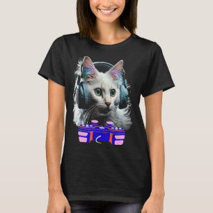 Türkisches Angora Cat Player Tiervideospiel T-Shirt