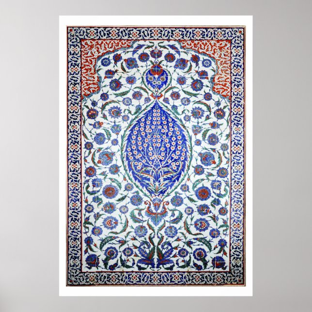 Türkisches Blumengestein Poster (Vorne)