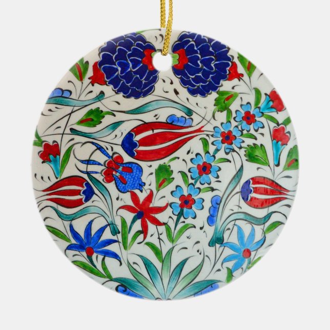 Türkisches Blumenmuster Keramikornament (Vorne)