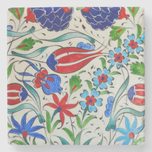 Türkisches Blumenmuster Steinuntersetzer