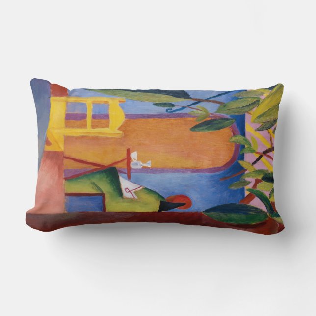 "Türkisches Café" Kunstschmiedekissen Lendenkissen (Vorderseite)