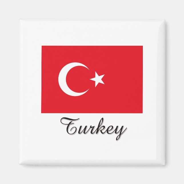 Türkisches Flag Magnet (Vorne)