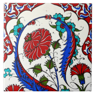 türkisches florales Design Fliese