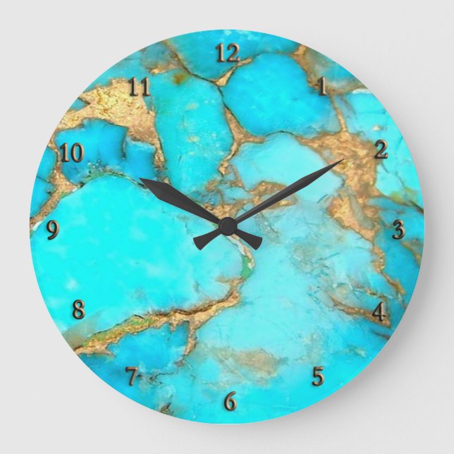 Türkisches Foto Acrylic Wall Clock Große Wanduhr (Vorderseite)